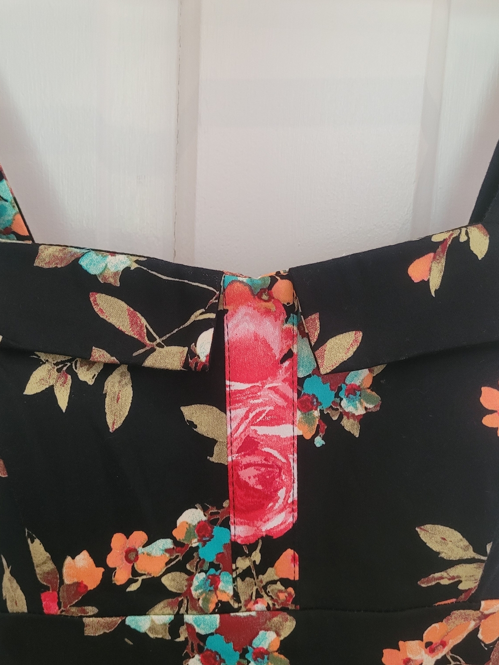 Eva Rose Made in USA Swing Dress, chic retro silhouette, stretch cotton, Size S - Picture 4 of 7